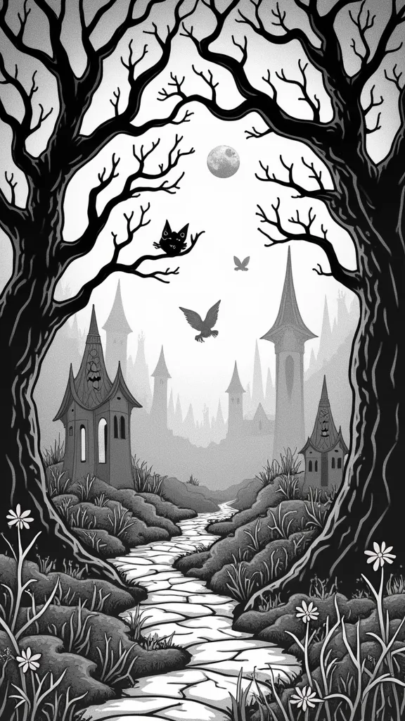 dark shadows coloring pages